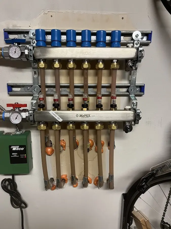 Plumber performing Gas Leak Detection at a residential property in Sonterra